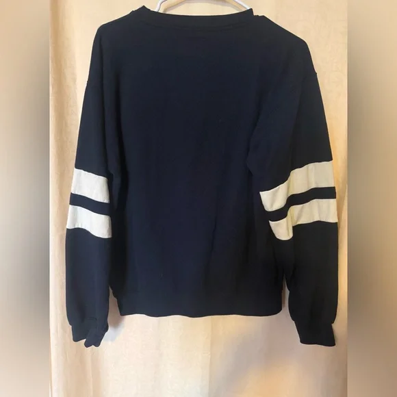 New York Popular Sweatshirt,Women’s Medium Navy Blue with DETROIT on Front Side - Picture 3 of 8